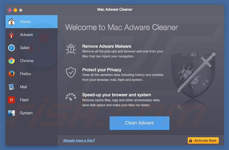mac adware cleaner keeps appearing